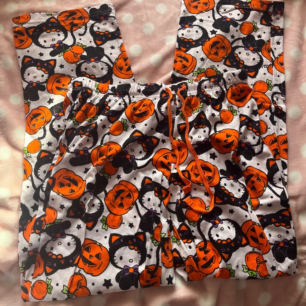 Nowt hello kitty Sanrio Halloween pajama pants small